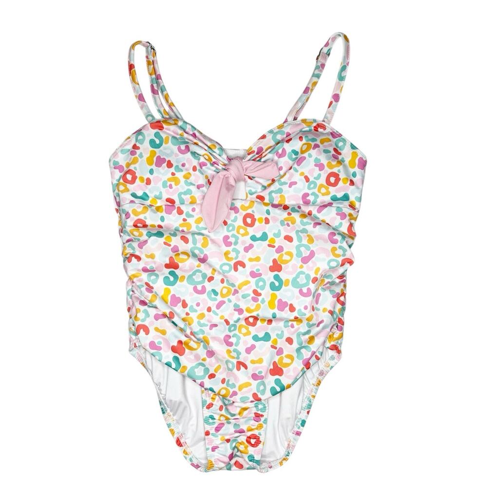 Be Elizabeth by James & Lottie Cheetah Print One Piece Bathing Suit Size 10